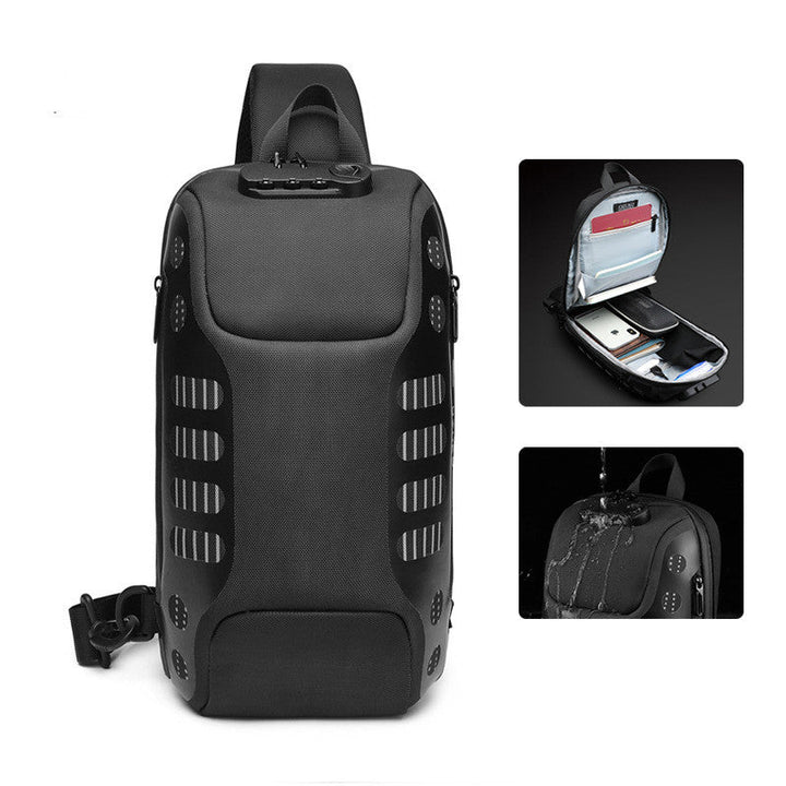 Skanto | Tyveribeskyttende Vanntett Sling Bag, for Sykling, Gåing, Reising