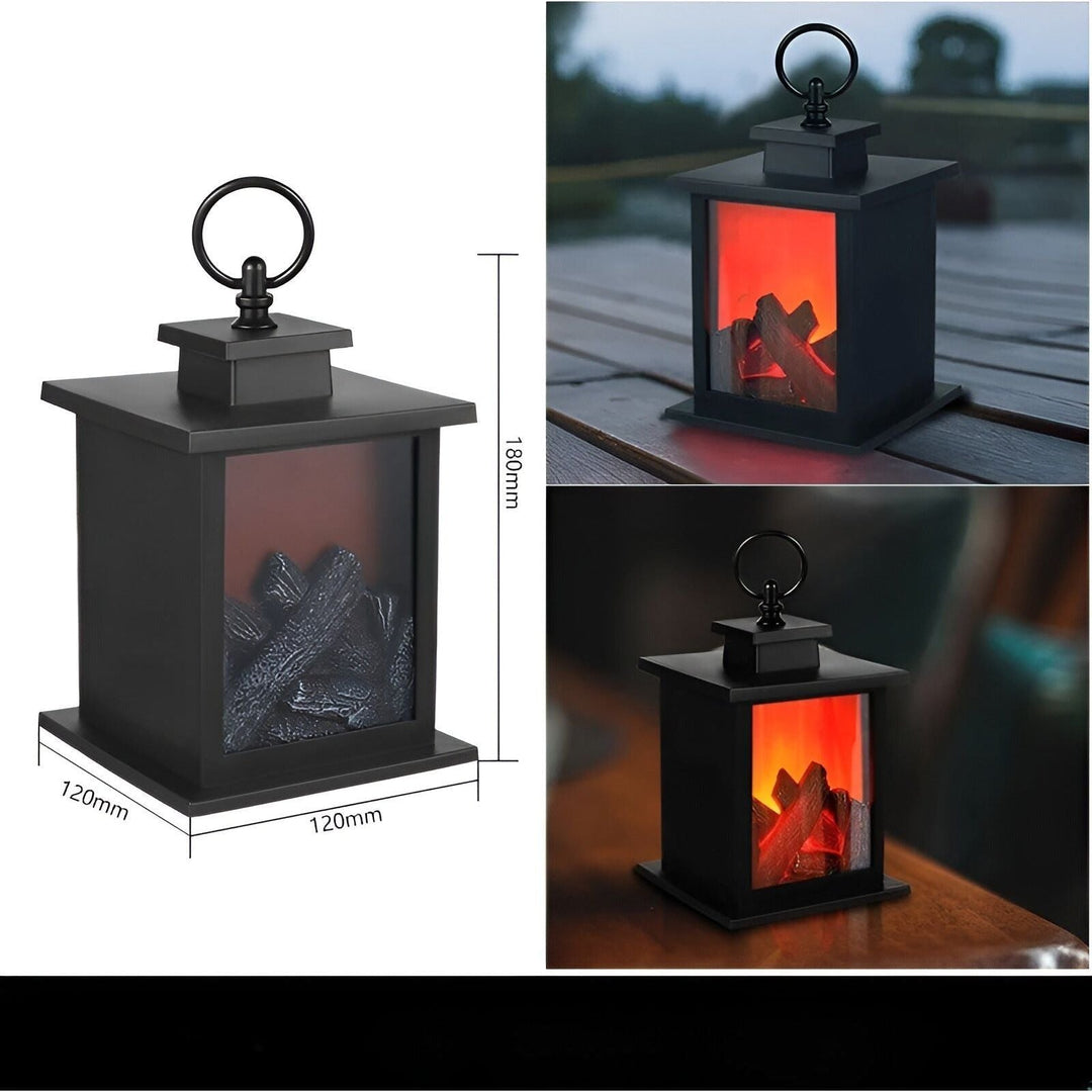 Skanto | RadiantFlame LED Lantern – Realistisk Flamme Bordlampe for Koselig Atmosfære Belysning