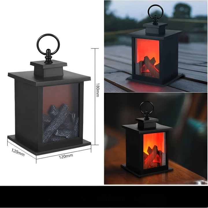 Skanto | RadiantFlame LED Lantern – Realistisk Flamme Bordlampe for Koselig Atmosfære Belysning