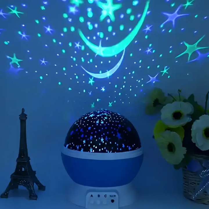 Skanto | Stjernehimlen Nattlampe for Barn – Magisk LED Projektor med Fargeendring