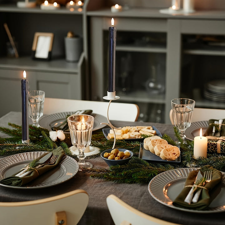 FlickerGlow - Realistiske flammefrie LED-lysestaker med fjernkontroll Skanto