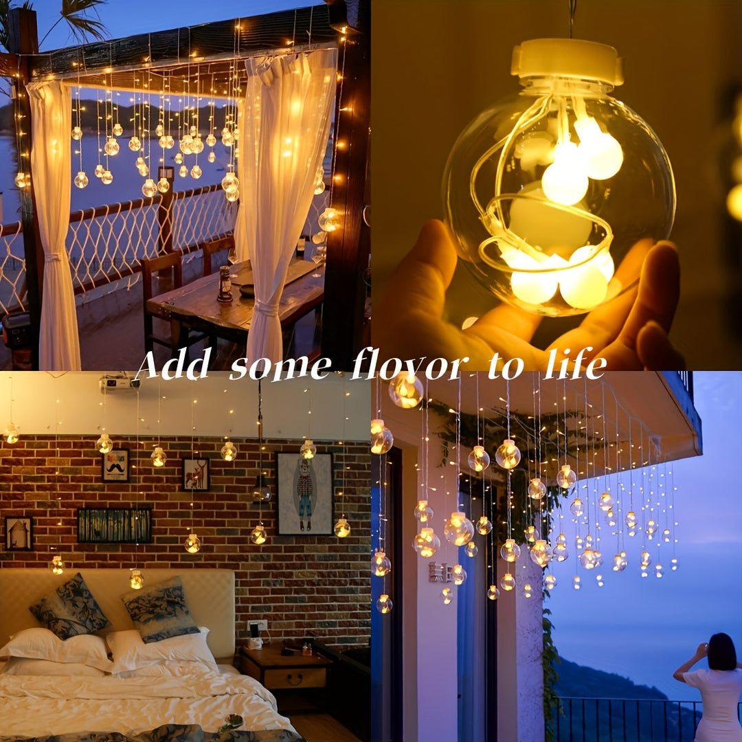 Skanto | Eventyrlys med hengende globusornamenter