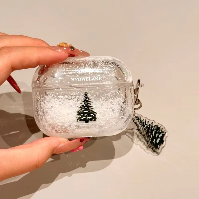 Skanto | Frosted Tree Beskyttende Transparent AirPods Etui