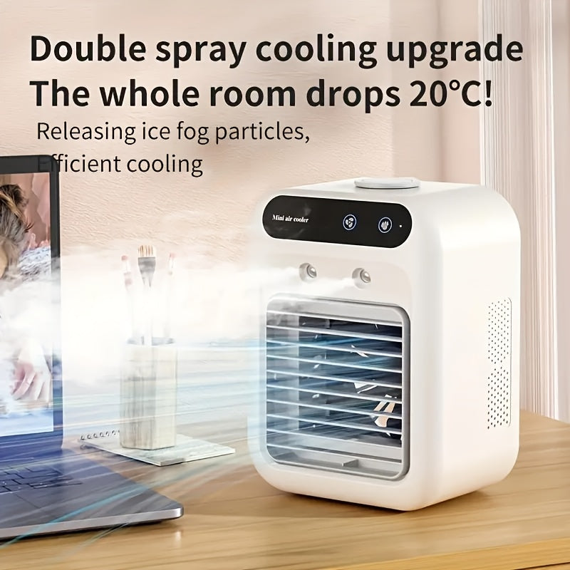 BriesKoel Mini Air Cooler med Vifte og Luftfukter | Skanto