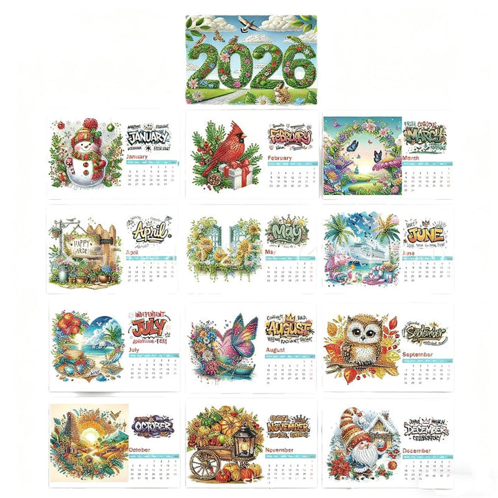 Skanto | GlimmerCraft - Shiny 2026 DIY Kalender for å Pynte Arbeidsplassen Din