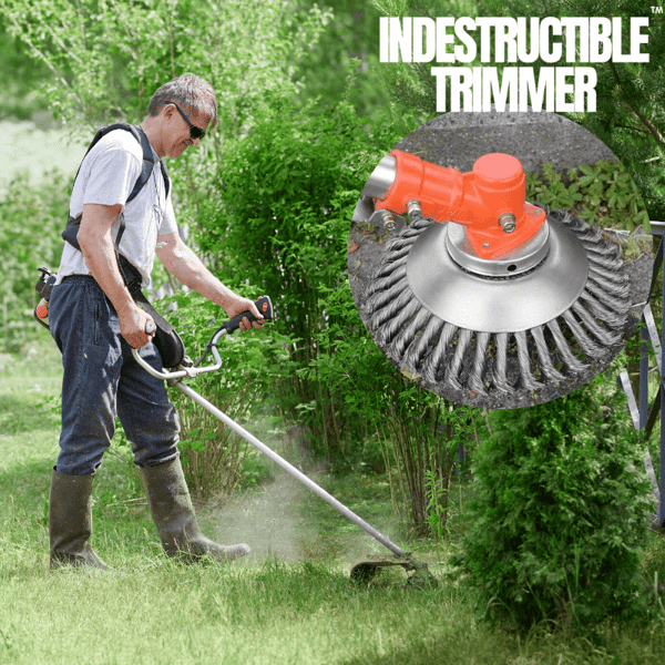 SteelTwist Ugressbørste – 360° Kantskjær i Flettet Stål (15 cm) | Skanto