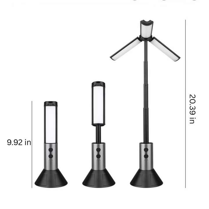 Skanto | Multifunksjonell LED Campinglykt & Stativ