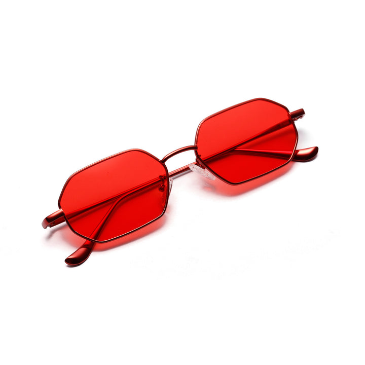 Dame moteriktig solbrille med innovativt åttkantet design Skanto