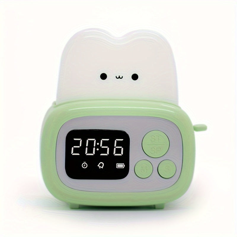 Adorabel LED Vekkerklokke med USB Oppladbart Batteri | Skanto