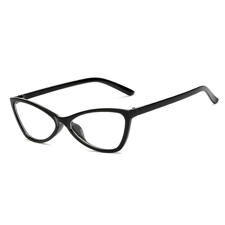 Dame Cat-Eye solbriller med elegant, lett ramme Skanto