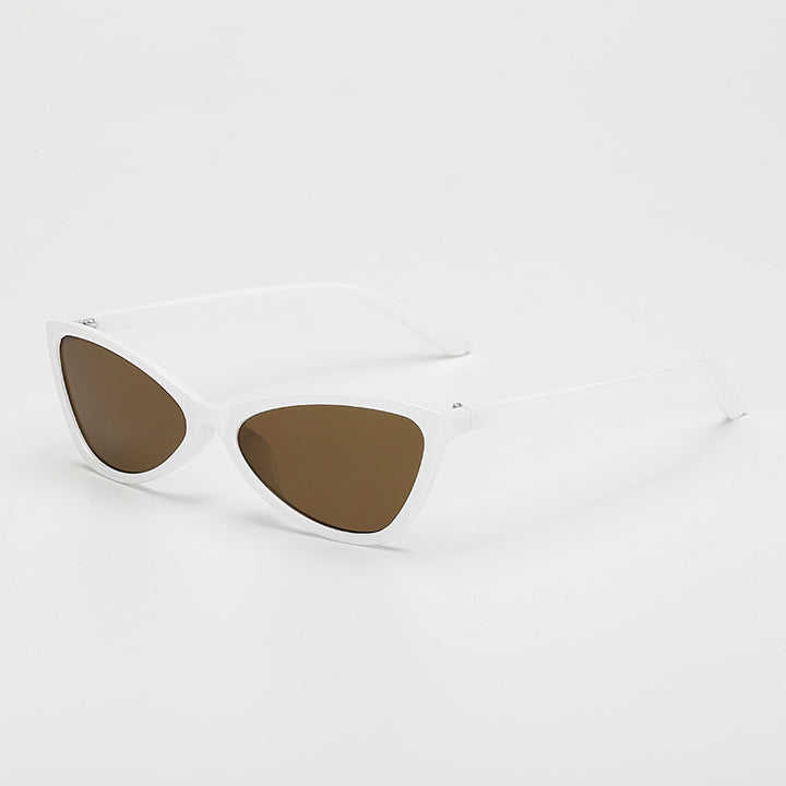 Dame Cat-Eye solbriller med elegant, lett ramme Skanto