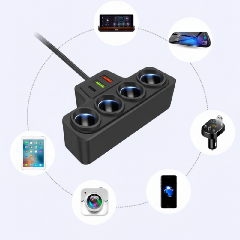 VoltMaxx 7-i-1 PowerHub — Lader alle enheter samtidig og vær trygt og stressfritt tilkoblet til enhver tid | Skanto