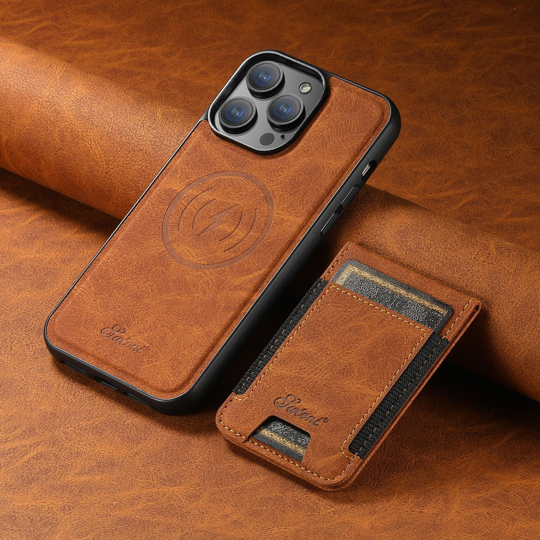 LuxLeather Case - Elegant Lær-telefonveske med MagSafe Skanto