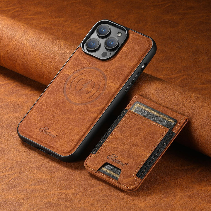 LuxLeather Case - Elegant Lær-telefonveske med MagSafe Skanto
