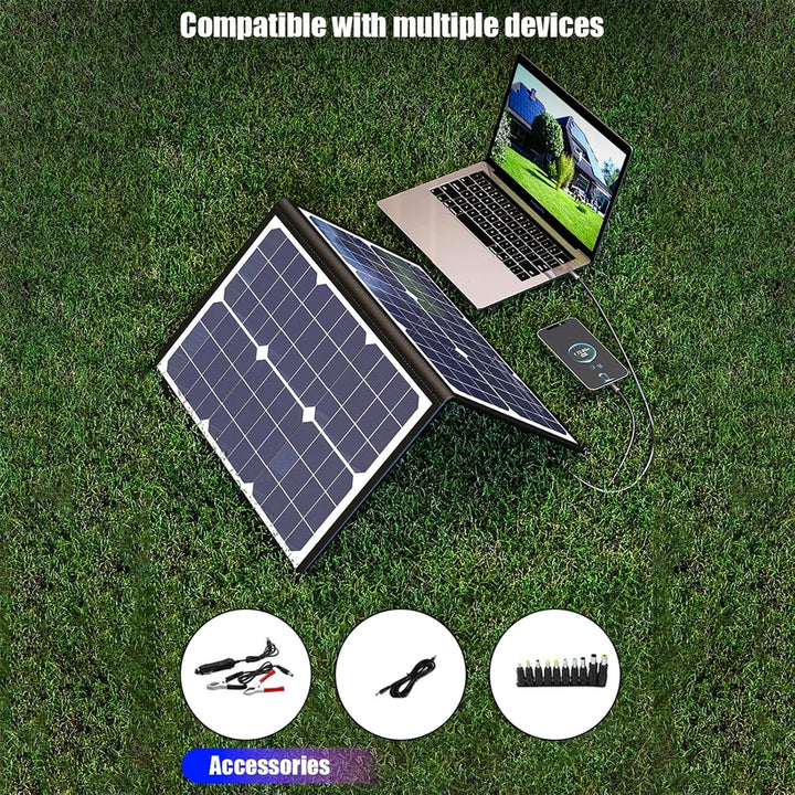 Skanto | SolaraX 1000W Sammenleggbart Solcellepanel Kit – Bærbar Off-Grid Strøm med MPPT Lading