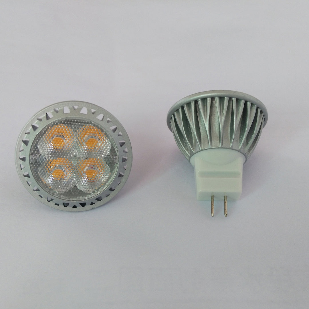 Skanto | Alide Mr11 Gu4 Led Lyspærer 3000K Varm Hvit 3W, 6 Pakke Lav Volt Spotlights For Utendørs
