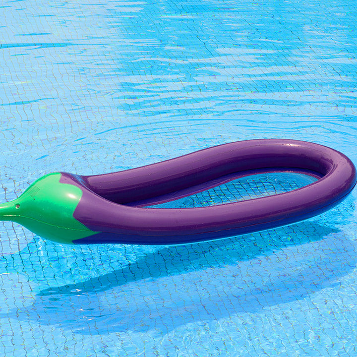 Kvinne oppblåsbar komfort loungestol i Aubergine design Skanto
