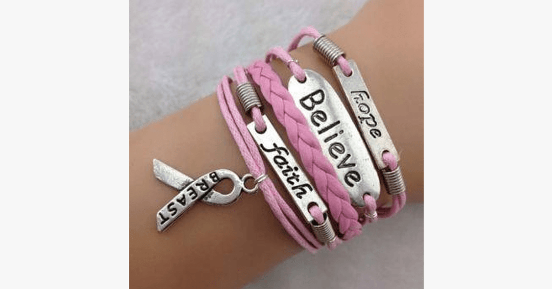 Skanto | Hope Faith and Faith Brystkreft Armbånd