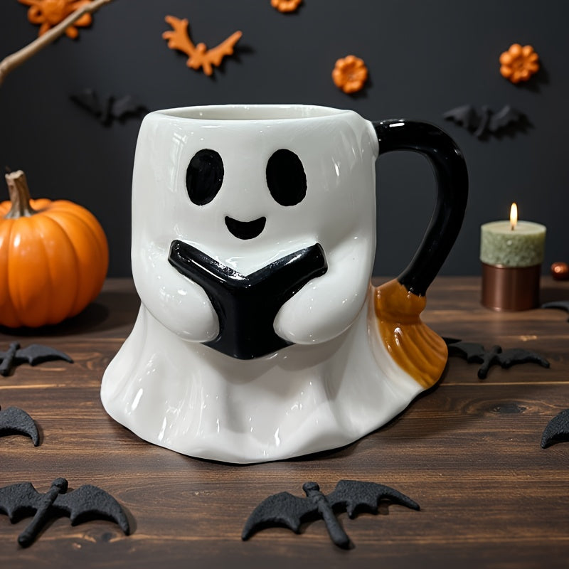 Skanto | Halloween Spøkelse Kopp – Keramikkopp med Latterlig Spøkelsesdesign