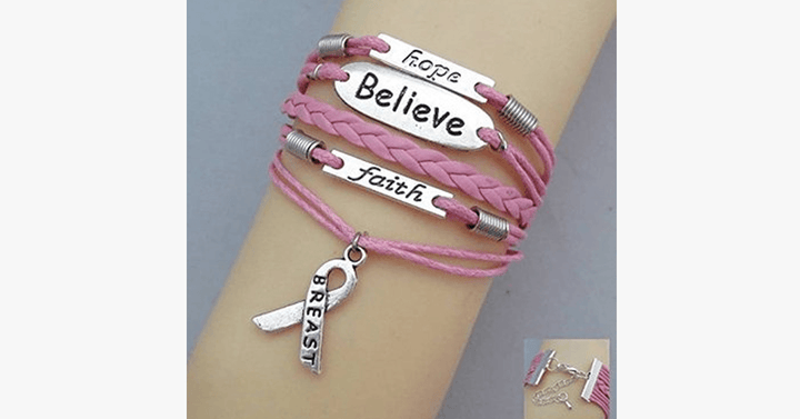 Skanto | Hope Faith and Faith Brystkreft Armbånd