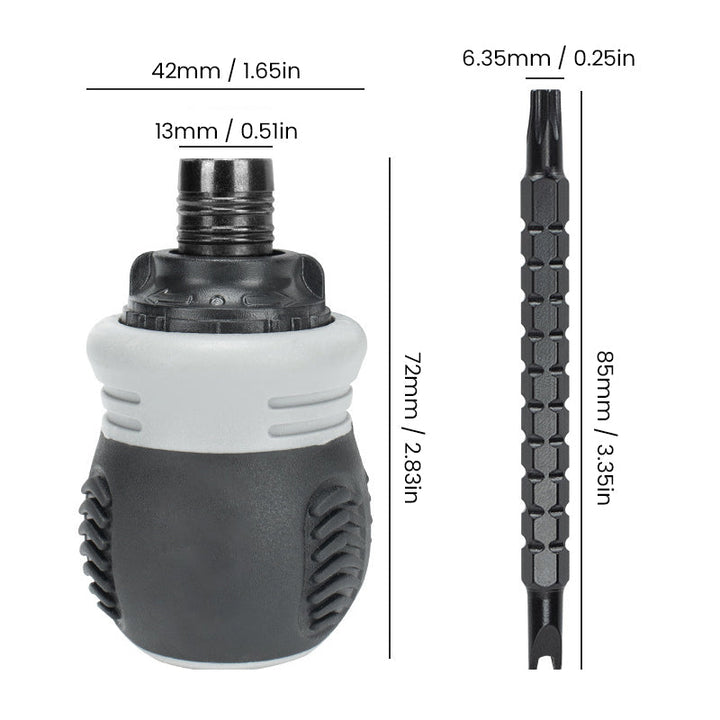 Skanto | 13 I 1 Mini Ratsjebrikett Skrutrekker Sett