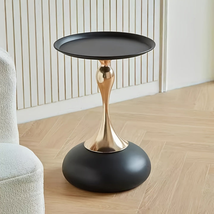 Moderne sidekabinett med keramisk base og metallben – 55 cm høy | Skanto
