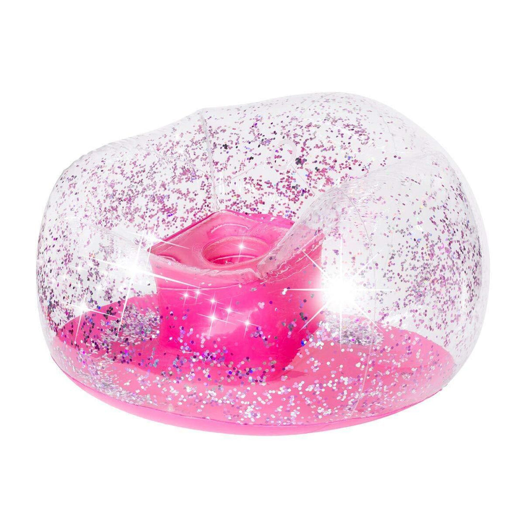 Unisex oppustbart sitteområde med glitterSkanto
