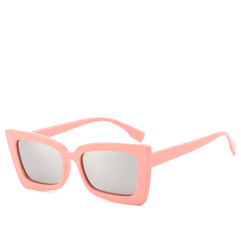 Dame Designer-solbrille med moderne geometrisk ramme Skanto