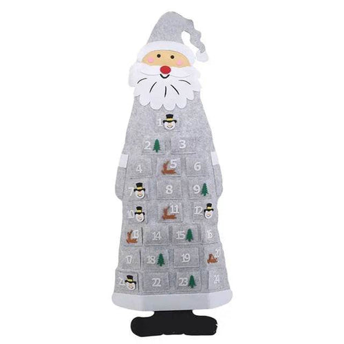 Skanto | Advent Kalender Stoff Jule Hängende Pendant Julenissens Filtnisser DIY Advent Kalender Jule Dekorasjon Jul
