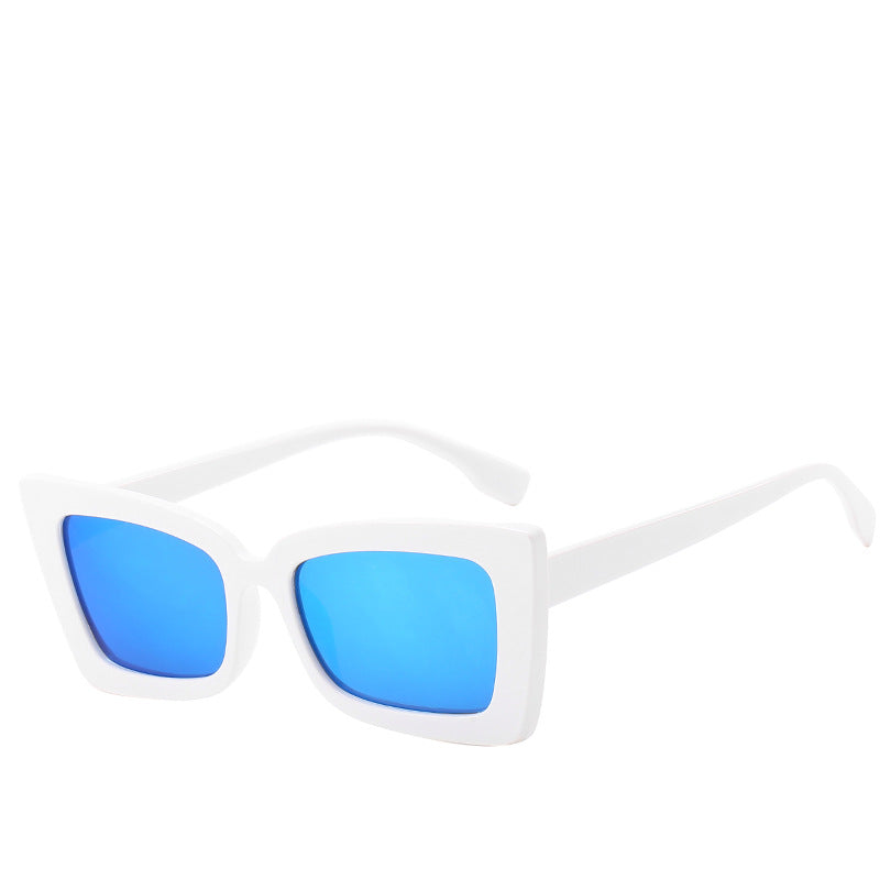 Dame Designer-solbrille med moderne geometrisk ramme Skanto