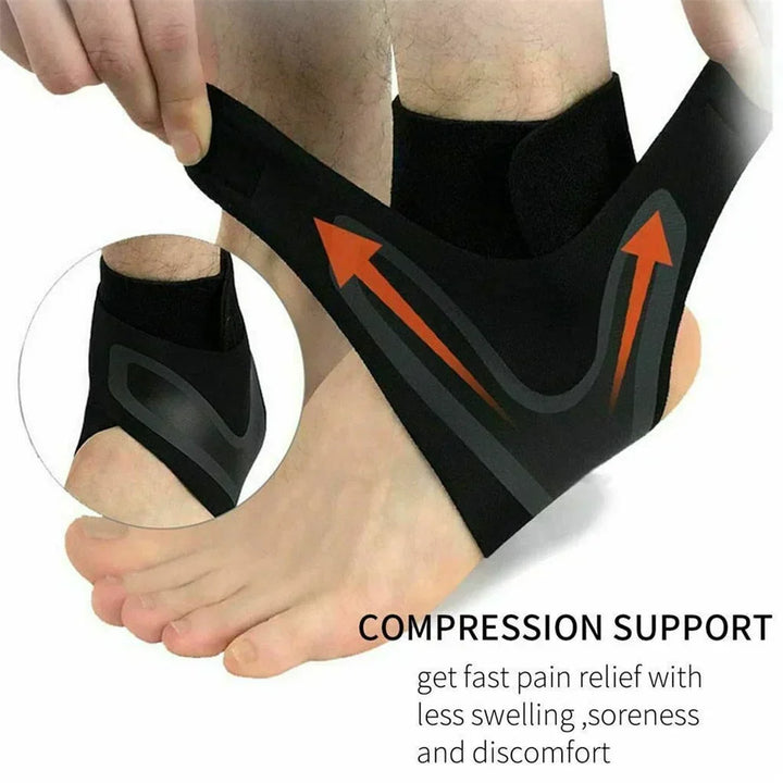 Plantar Ankelen X Wrap Støtte Kompresjonssokk