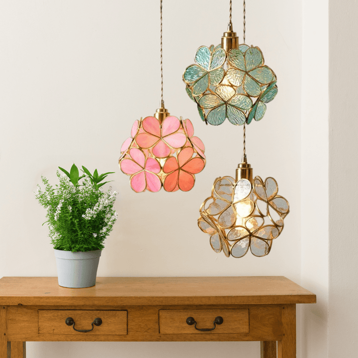 Skanto | Moderne Blomsterform Glass LED Pendellampe