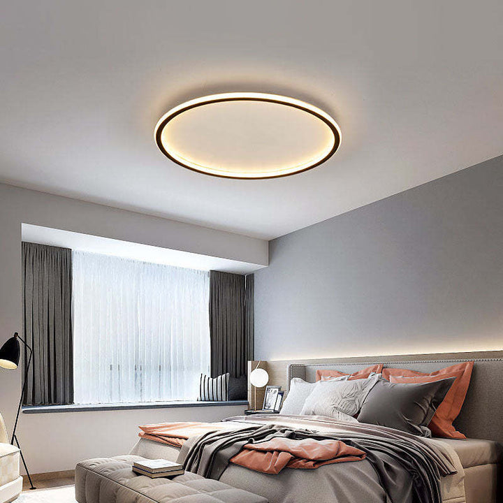 LunaNova - Moderne LED Taklampe Metall/Akryl for Stue og Soverom, Svart/Hvit Design | Skanto