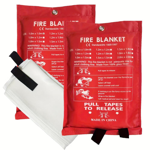 Brannsikker fiberglass brannteppe – kompakt sikkerhetspledd for hjemmet, kjøkkenet og bilen | Skanto
