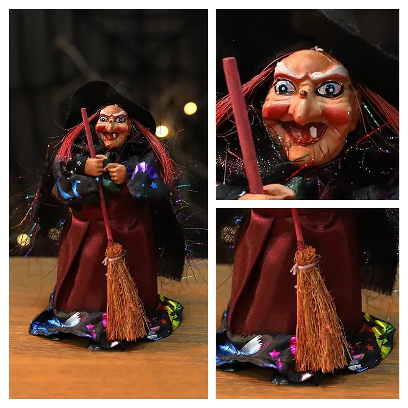 Skanto | Halloween heks dukke statue dekorasjon skrivebord