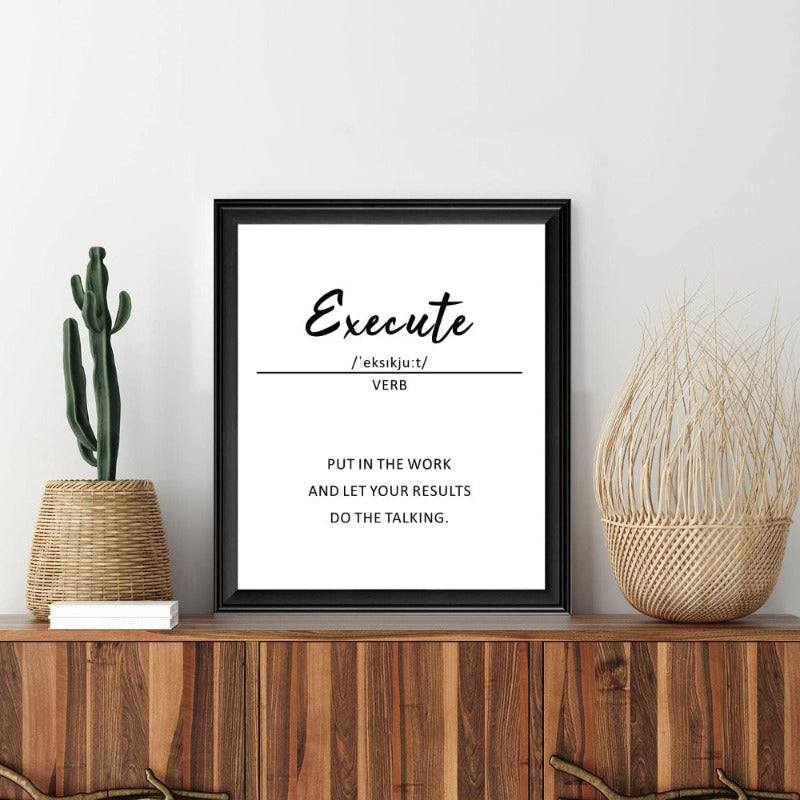 9 Piece Inspirational Phrases Wall Art | Skanto