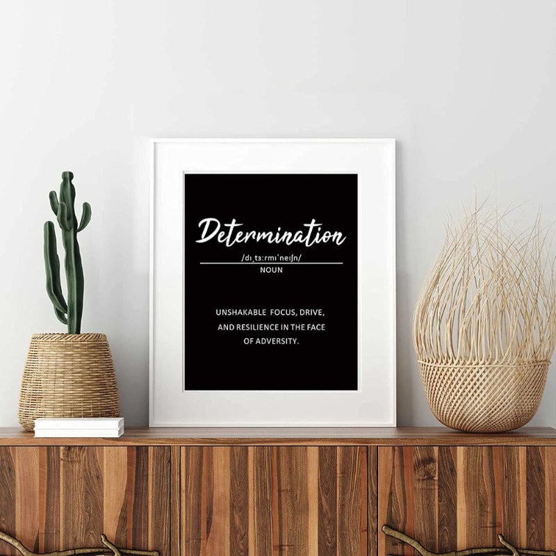 9 Piece Inspirational Phrases Wall Art | Skanto
