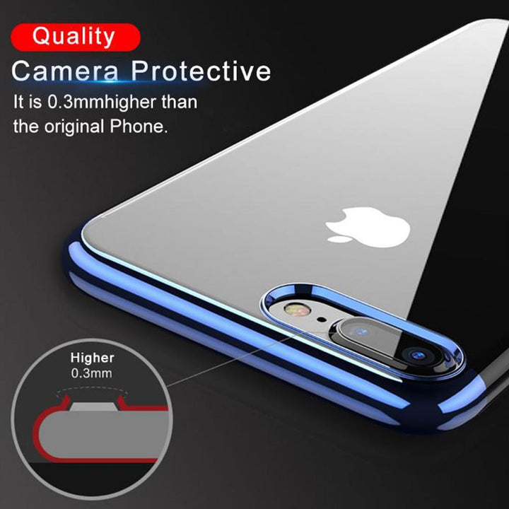 Skanto | Glitter Plastdeksel Original - Beskytt iPhone'en din mot støt