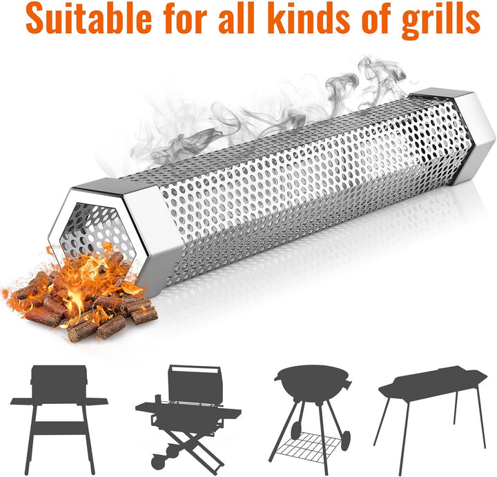 Skanto | 12' Pellet smoker pipe for any grill or smoker