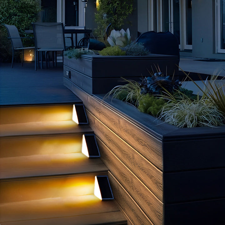 Trekantet Intelligent Vanntett LED Solutend Step Lighting | Skanto