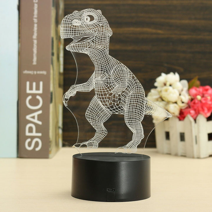 Skanto | Dinosaur Nattlys - 3D Dinosaur Lys - T Rex Nattlys