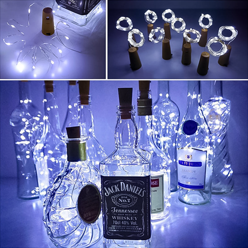 Skanto | LED Flaske Lys Kork Natt Lys DIY Dekor Gave