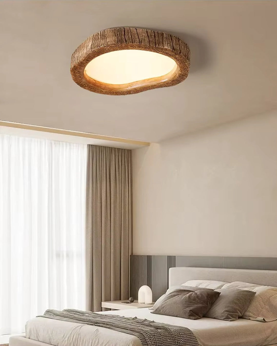Skanto | Minimalistisk tre tripods lampe i japandi stil med glødeffekt