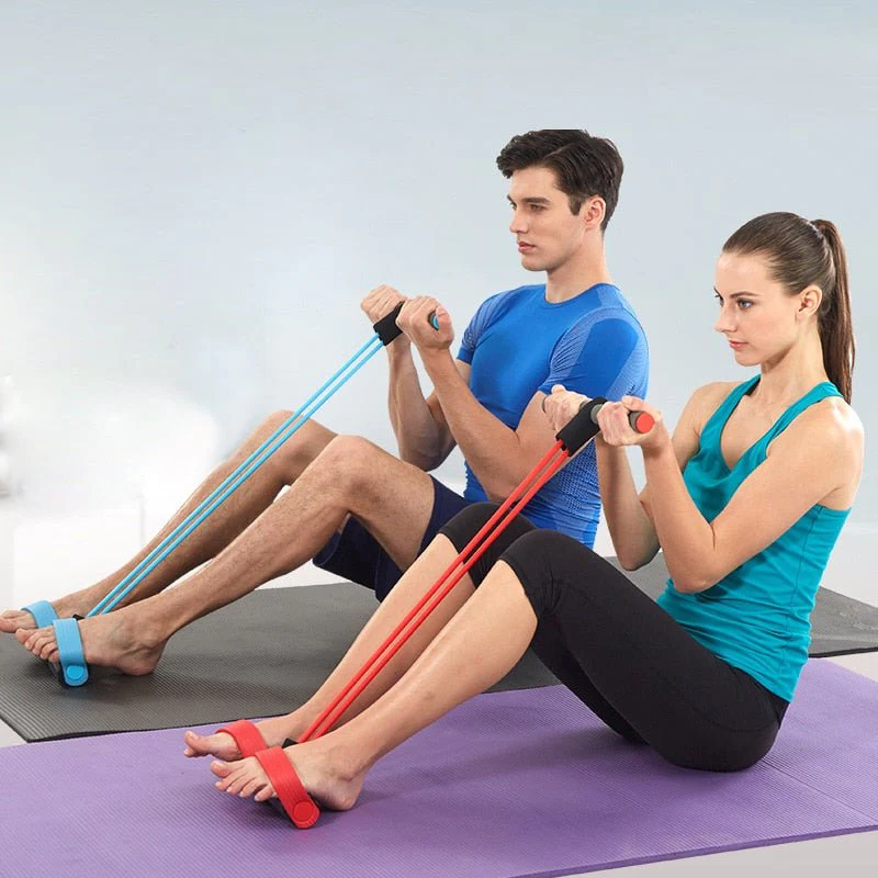 Skanto | Multifunksjonelle Pedal Motstand Elastiske Sit-up Bånd Pedal Treningsapparat Sit-up Trekk Tau
