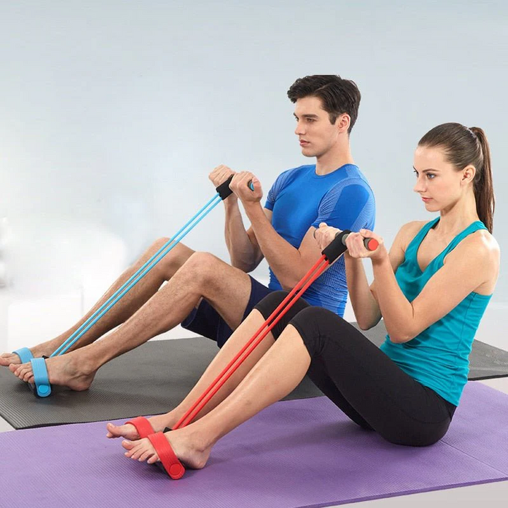Skanto | Multifunksjonelle Pedal Motstand Elastiske Sit-up Bånd Pedal Treningsapparat Sit-up Trekk Tau