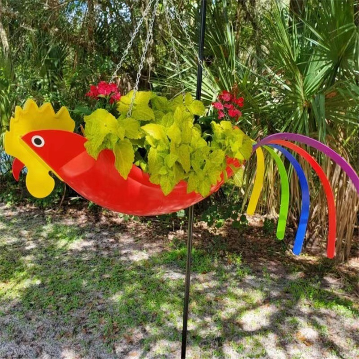 Skanto | GardenChicken Hengende Potte – Den morsomme dekorative skålen for blomster & urter