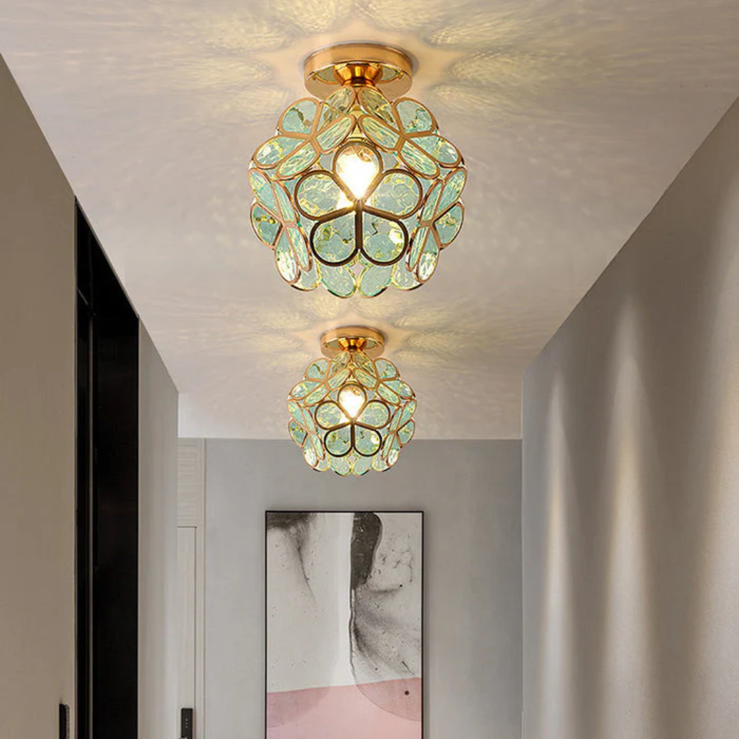 Skanto | Luksus Glass Blomst Taklampe