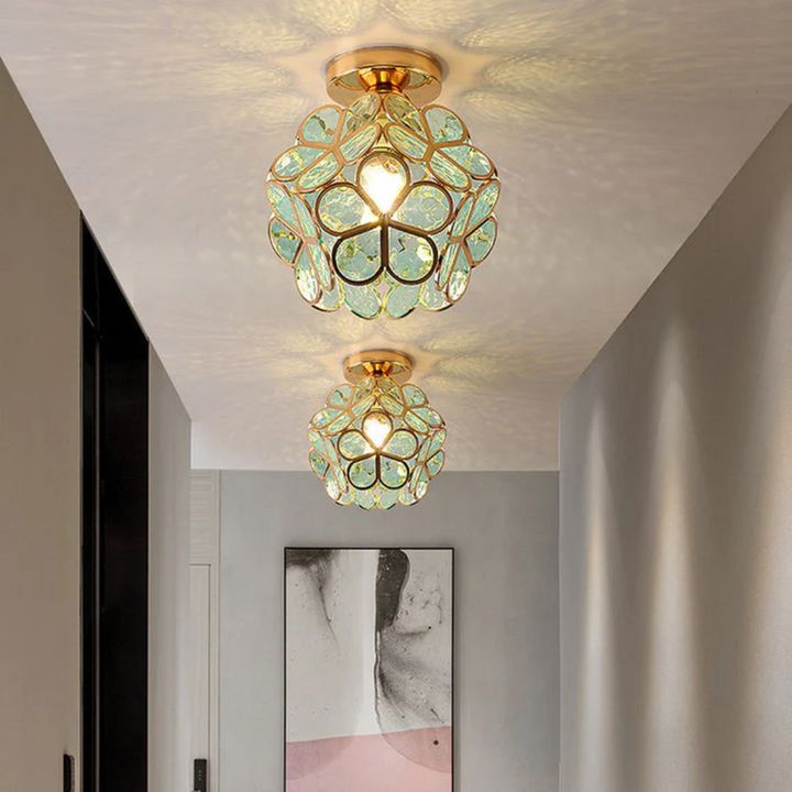 Skanto | Luksus Glass Blomst Taklampe