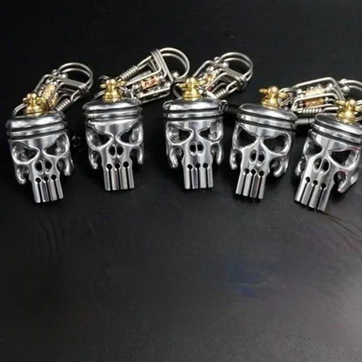 Skanto | Piston Art Skull Nøkkelring