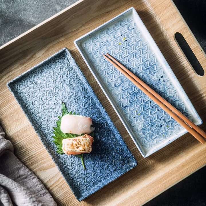 9.5" Keramisk Rektangulær Grillplate Restaurant Sushi Plate | Skanto